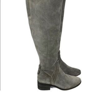 Vince Camuto suede over the knee olive boots. Size 6.5.